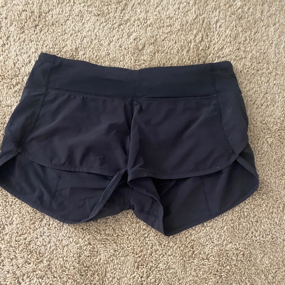 LULULEMON BLACK SPEED UP ATHLETIC SHORTS - Picture 6 of 6